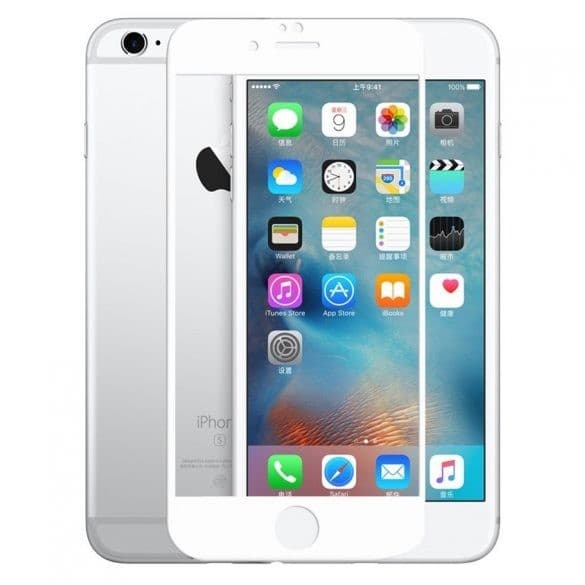 Folie de sticla Apple iPhone 6 Plus / 6S Plus, 99D Full Glue, margini albe 1