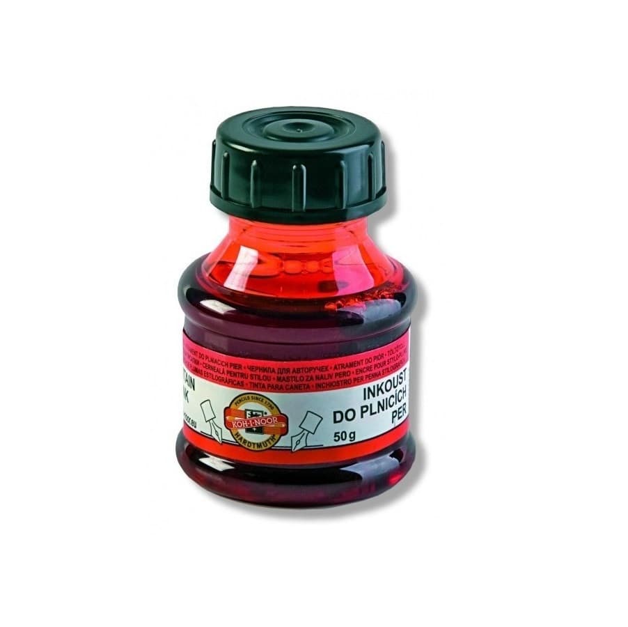 Calimara cu cerneala Koh-I-Noor, cerneala rosie, 50 ml 1