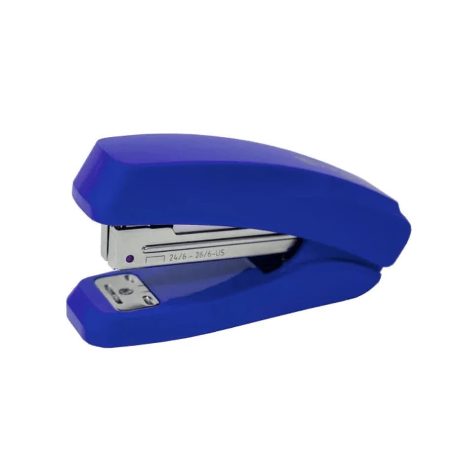 Capsator Kangaro Executive ES-35P, 24/6 - 26/6, 15 coli, 48mm, plastic, albastru, blister 1