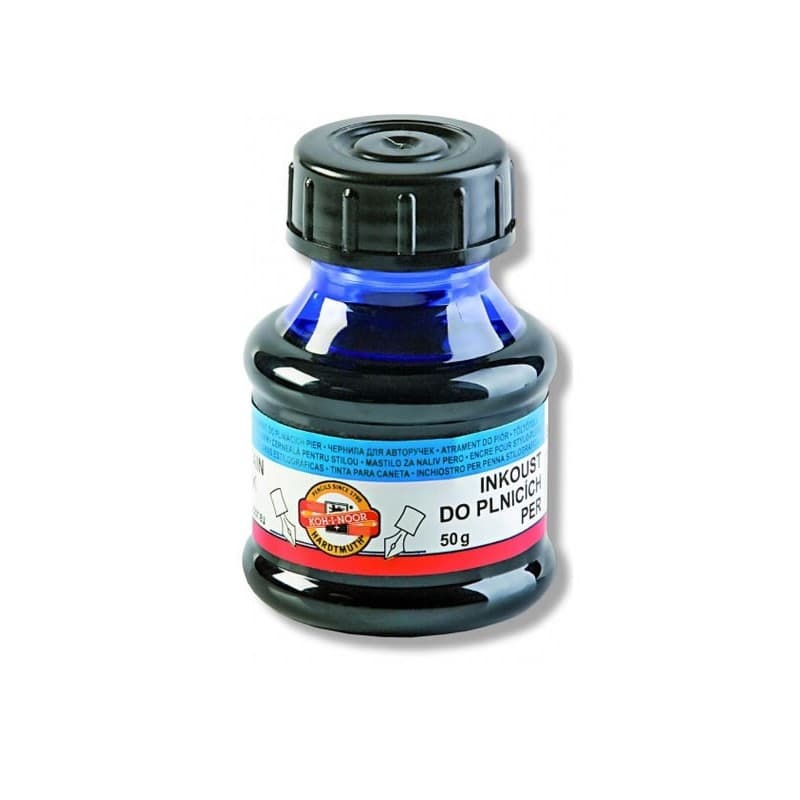 Calimara cu cerneala Koh-I-Noor, cerneala albastra, 50 ml 1