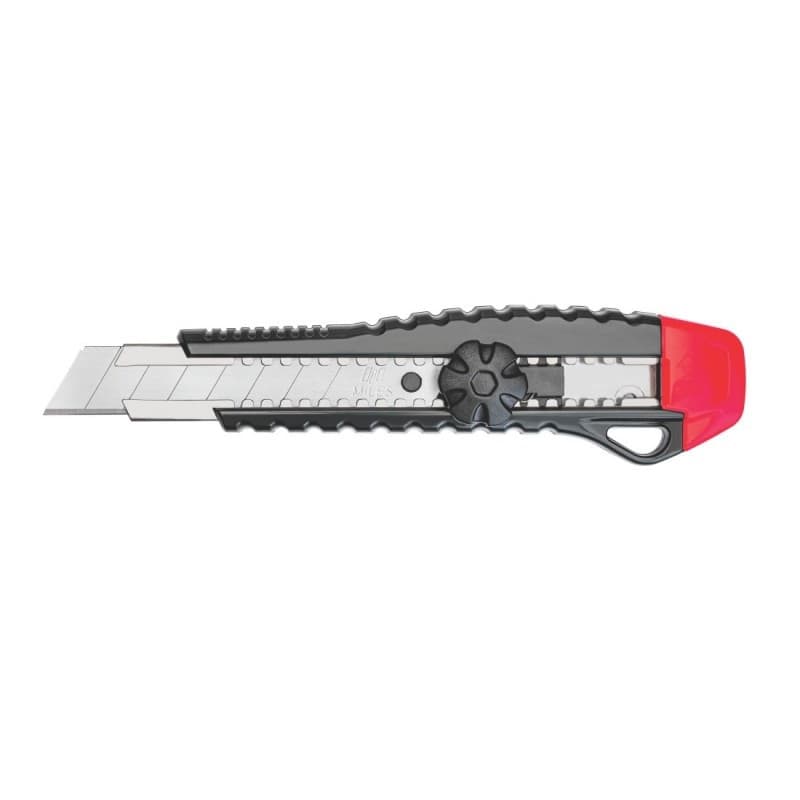 Cutter Kangaro Miles FR1803/Y, lama 18 mm, plastic, profesional, blocare manula, 2 lame extra, diverse culori 1