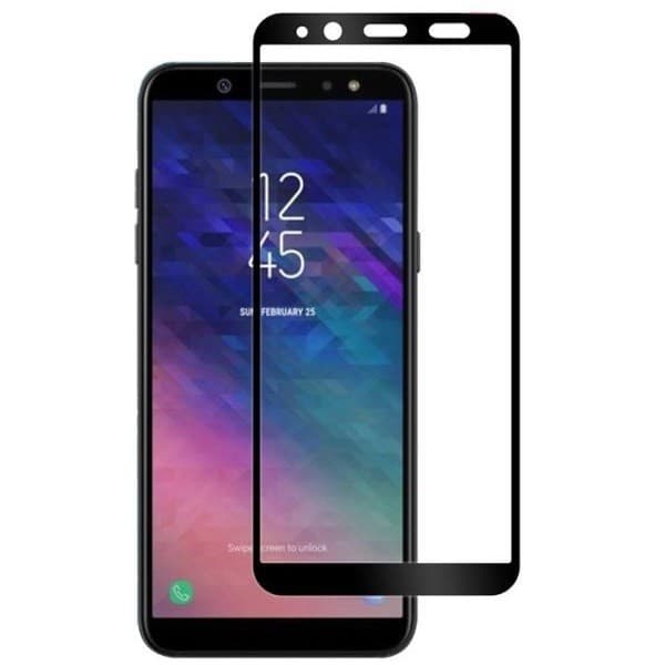 Folie sticla Samsung A6 2018, 5D Full Glue, margini negre 1