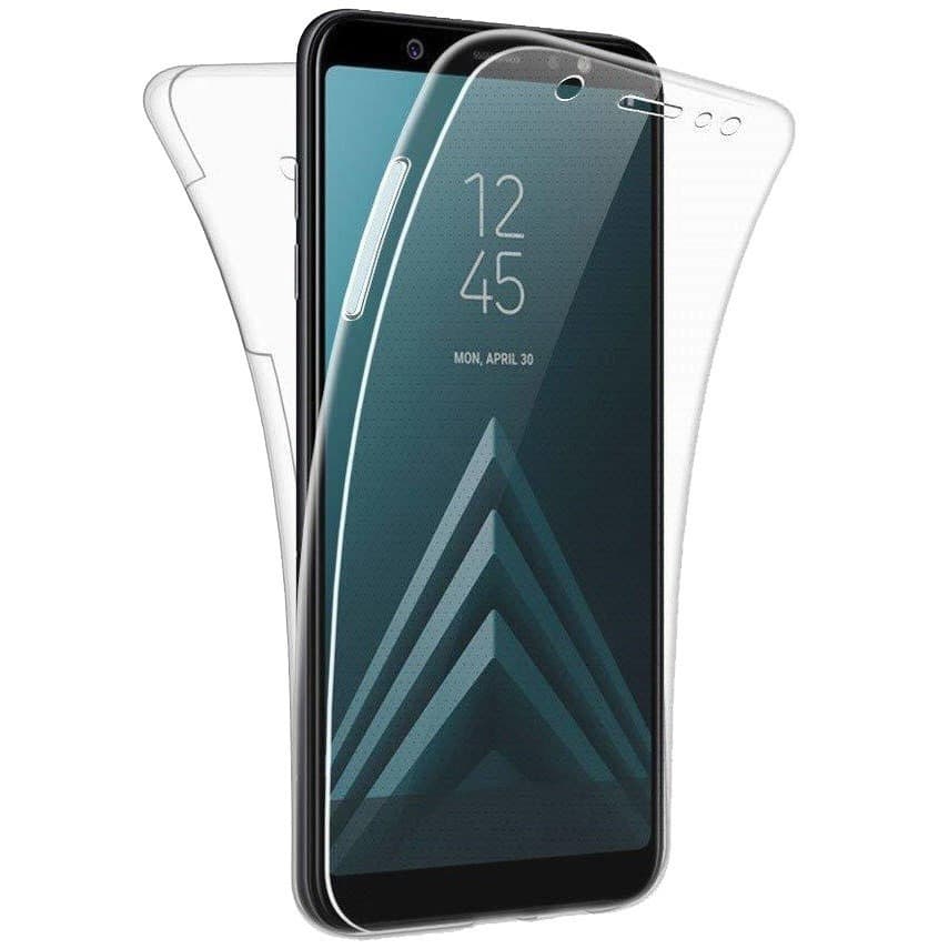 Husa Full TPU 360° pentru Samsung Galaxy J6 Plus 2018 (fata + spate), transparenta 1