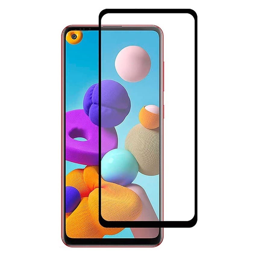 Folie sticla Samsung Galaxy A11, Full Glue, margini negre 1