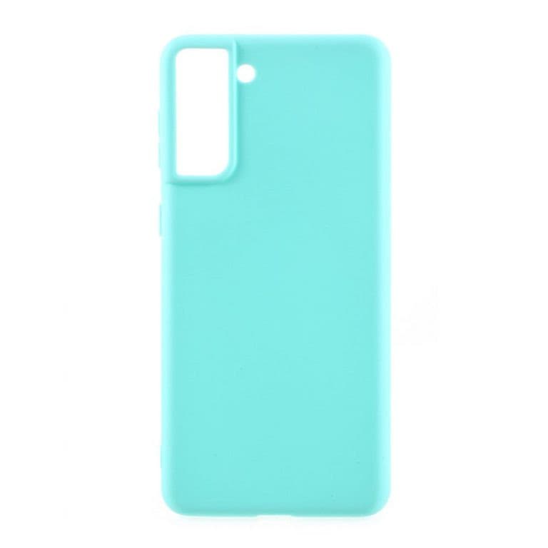 Husa Samsung Galaxy S21, Matt TPU, silicon moale, turcoaz 1