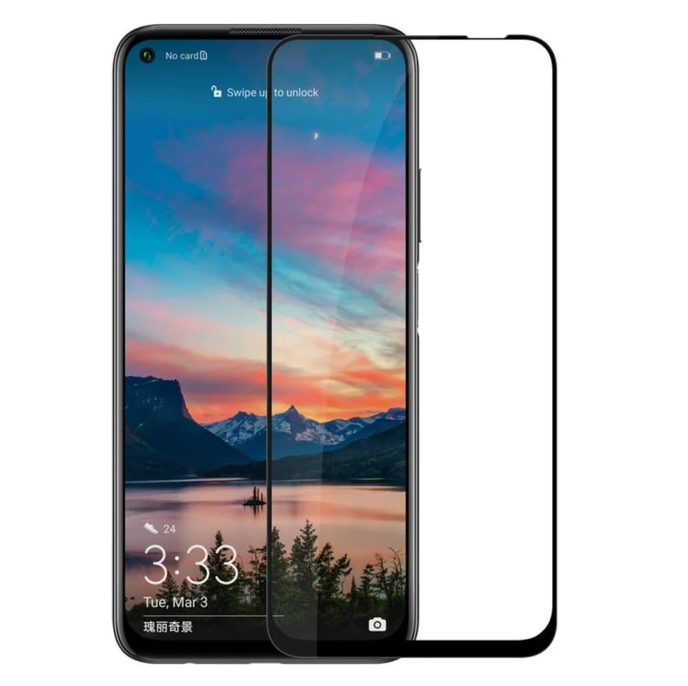 Folie sticla Huawei P40 Lite E, Full Glue Glass, margini negre 1