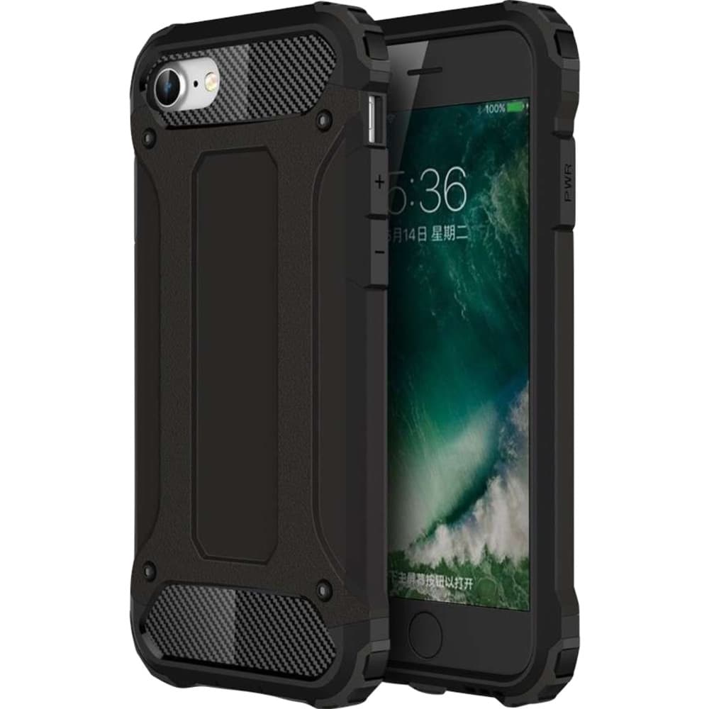 Husa de protectie Flippy pentru Apple iPhone 7/8/SE 2020 Defender Model 1, Negru 1
