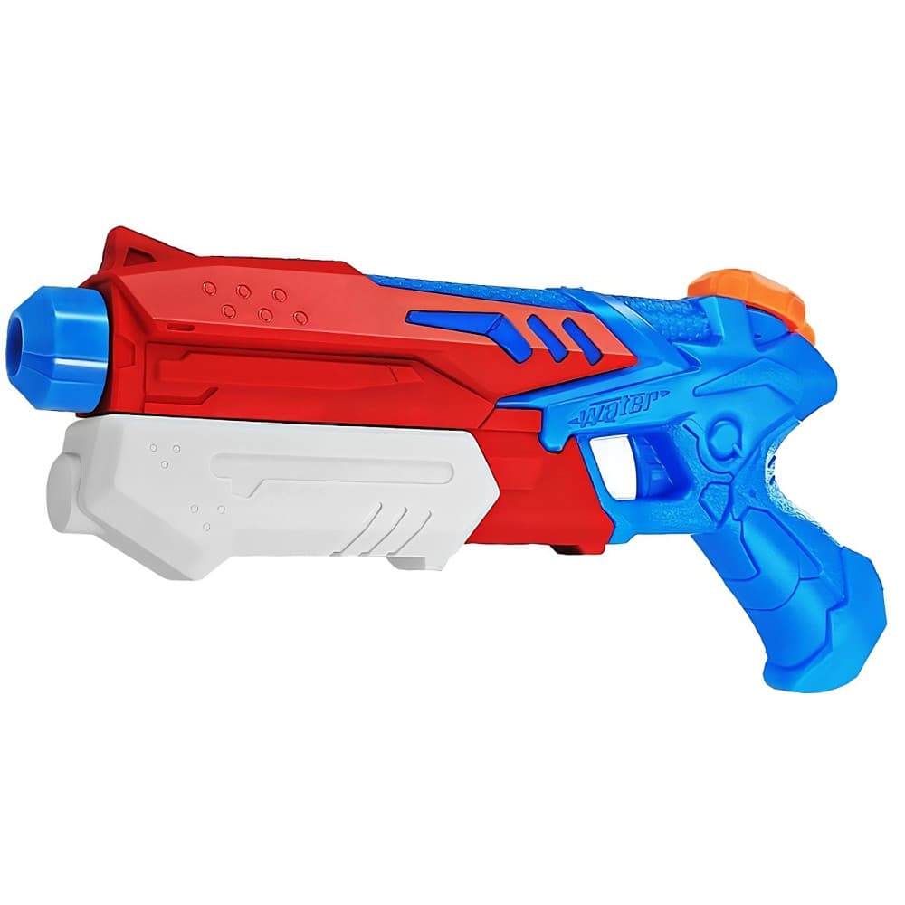 Jucarie pistol cu apa, plastic, rezervor 300 ml, 6 ani+, albastru/rosu 1