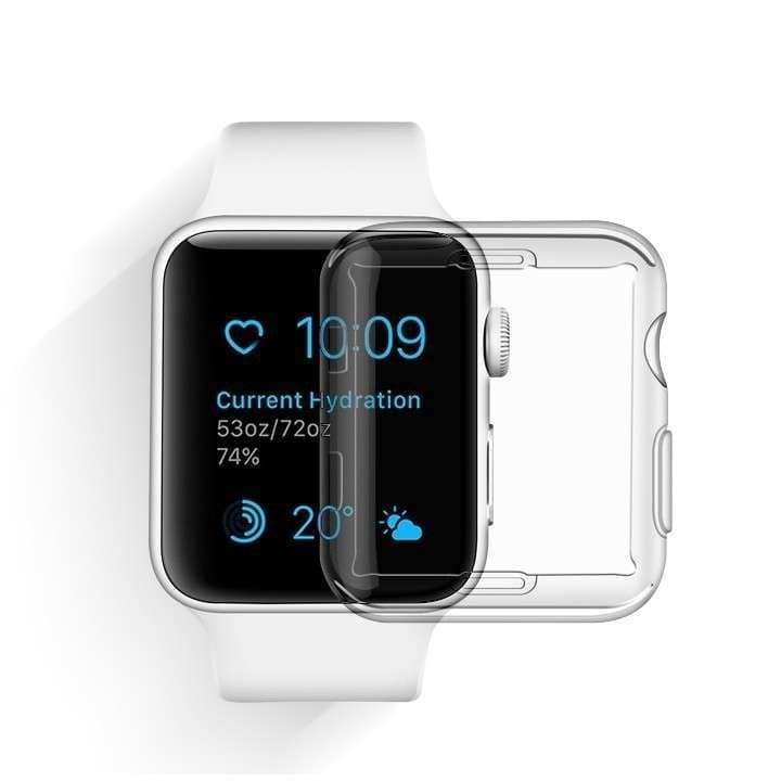 Husa Apple Watch Series 2/3 42 mm Full TPU 360°, transparenta 1