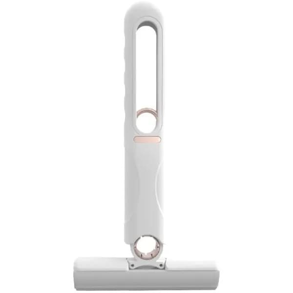 Mop de mana mini, portabil, sistem de stoarcere, burete absorbant, material PVA, multisuprafete si geamuri, 29.5 x 15.5 cm, alb 1