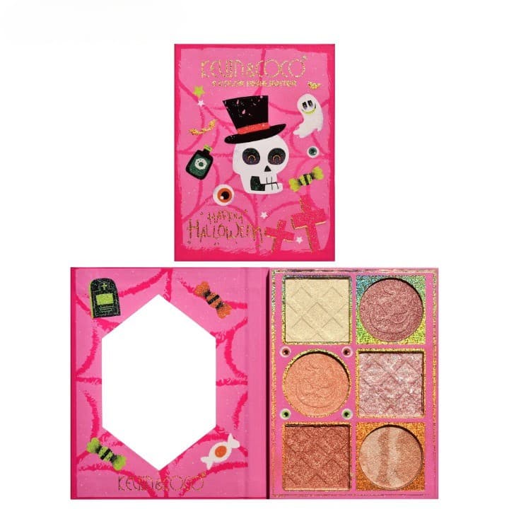 Paleta iluminatoare Kevin & Coco, 6 nuante, Halloween Edition, culori calde 1