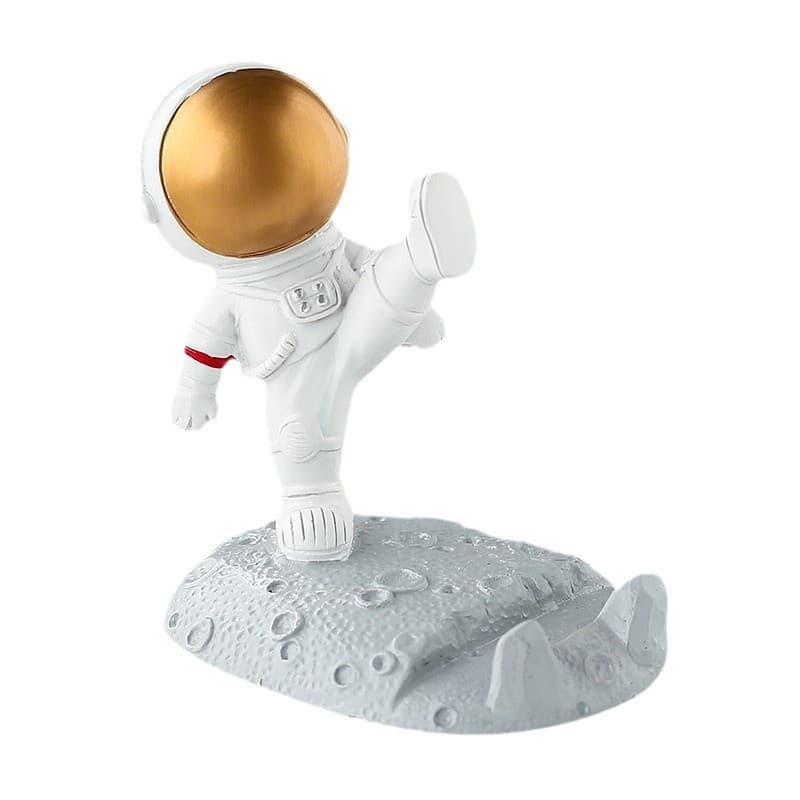 Suport pentru telefon Micul Astronaut, alb/auriu, model 2 1