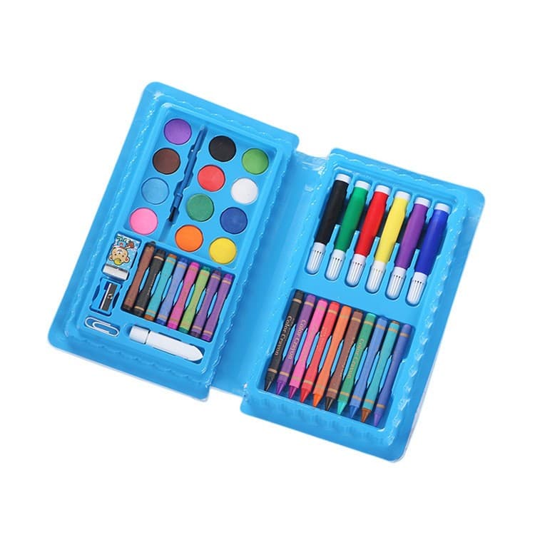 Set 42 piese de pictura si desen, tip penar, model elefant, albastru 1