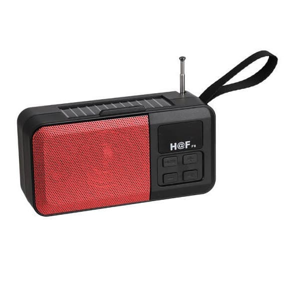 Boxa portabila HF-F6, Bluetooth, USB, TF, Radio FM, lanterna, handsfree, stand telefon, negru/rosu 1
