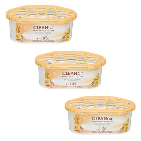 Dezumidificator pasiv cutie, aroma de vanilie, 100 grame, 3 bucati 1
