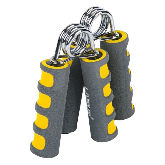 Flexor antrenament antebrat Liveup, manere de spuma, gri/galben (15kg) - 2buc 1
