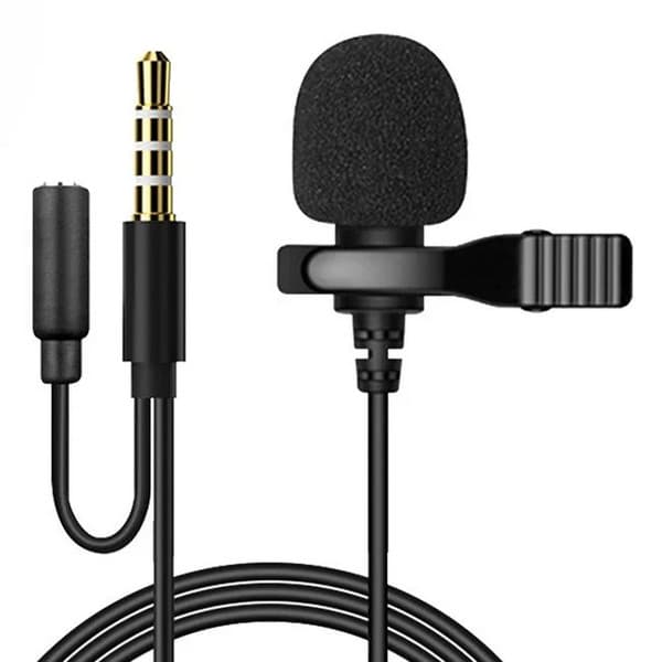 Microfon tip lavaliera cu clips, conector jack 3.5 mm 1