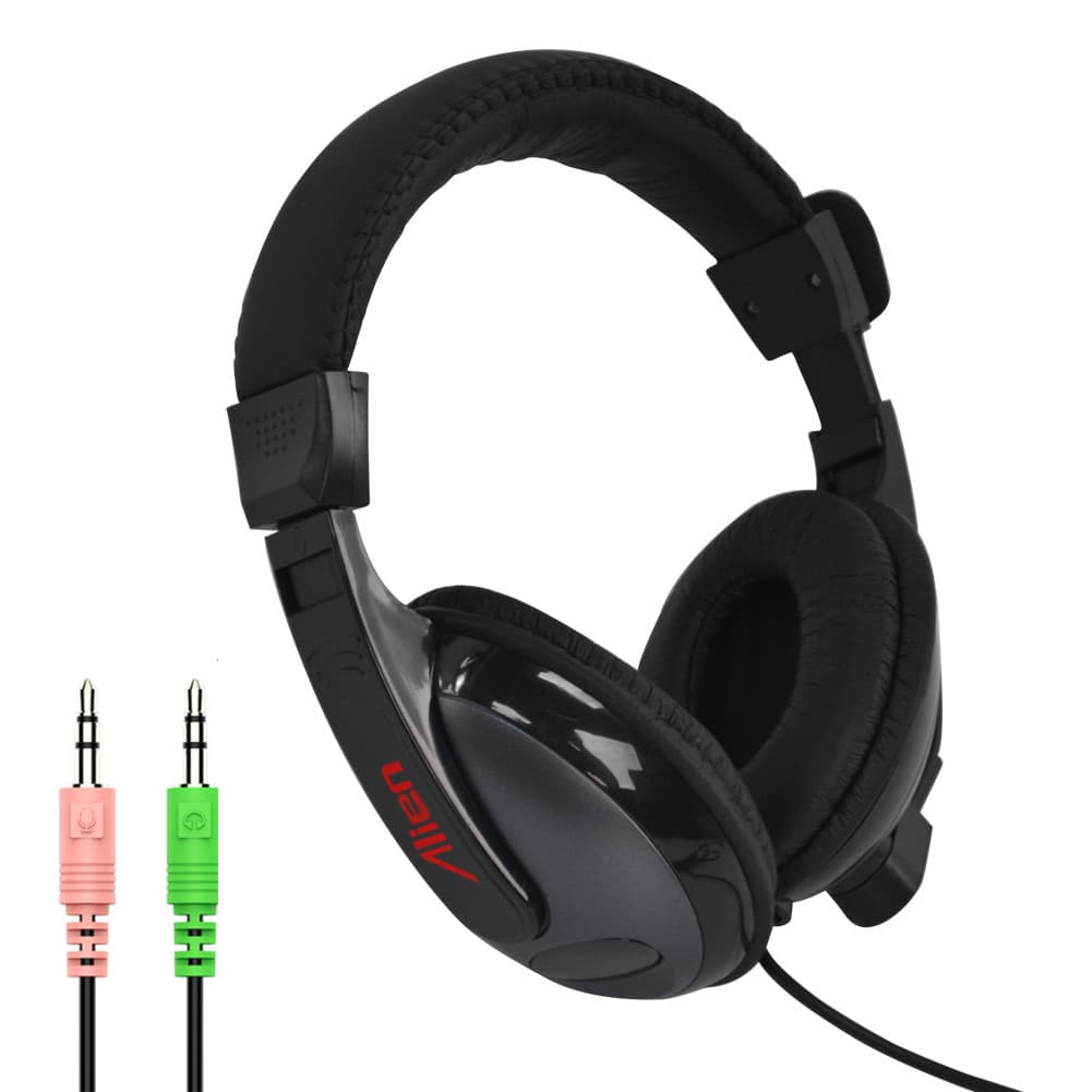 Casti stereo cu microfon Alien JTY-751, lungime cablu 1.5 metri, conexiune jack 3.5 mm, negre 1