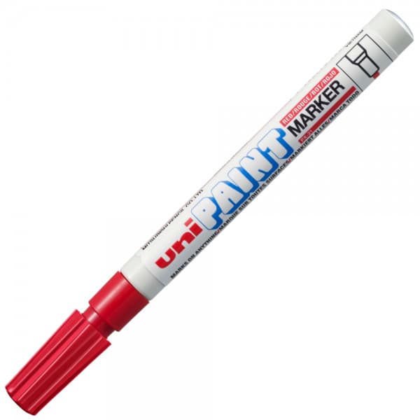 Marker cu vopsea UNI PX-21, varf rotund, 0.8-1.2mm , rosu 1