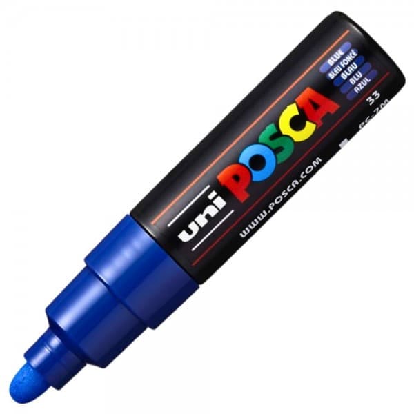 Marker UNI Posca albastru  PC-7M, varf rotund, 4.5-5.5mm 1