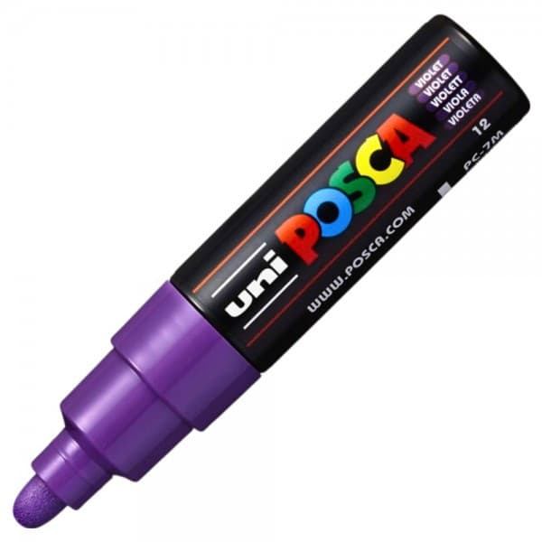 Marker UNI Posca violet  PC-7M, varf rotund, 4.5-5.5mm 1