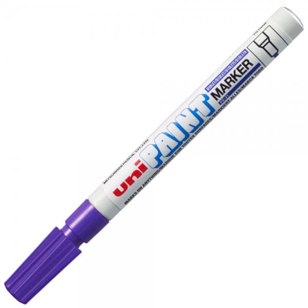Marker cu vopsea UNI PX-21, varf rotund, 0.8-1.2mm, violet 1