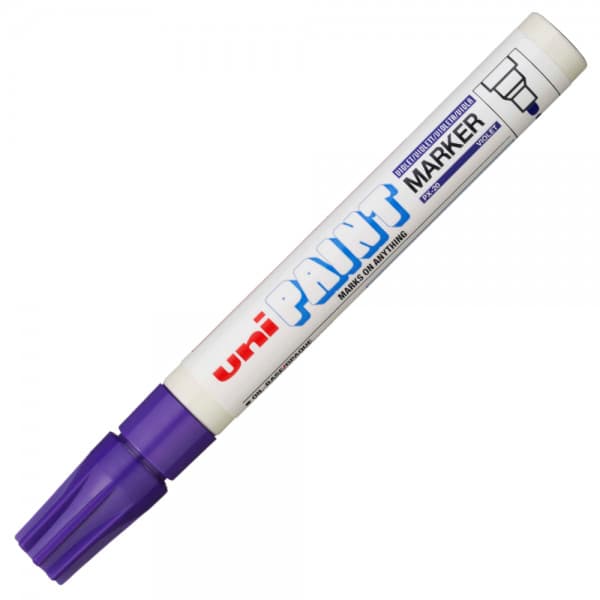Marker cu vopsea UNI PX-20, varf rotund, 2.2-2.8mm, violet 1