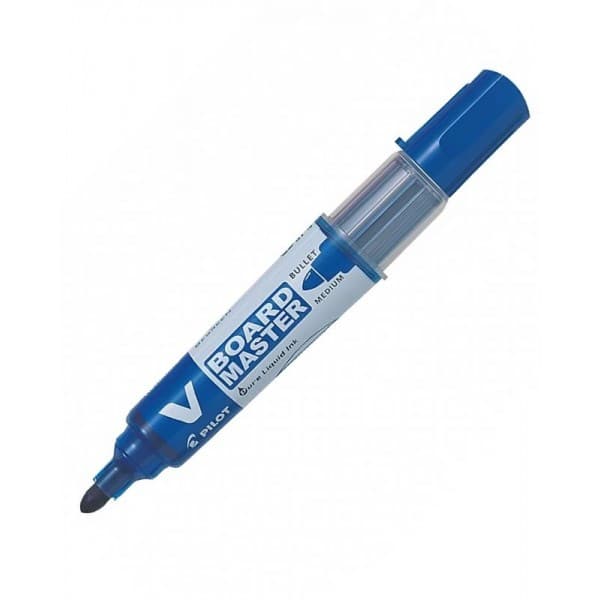 Marker tabla Pilot WBMA-VBM-M, varf rotund, 2.3mm, cu rezerva, albastru 1