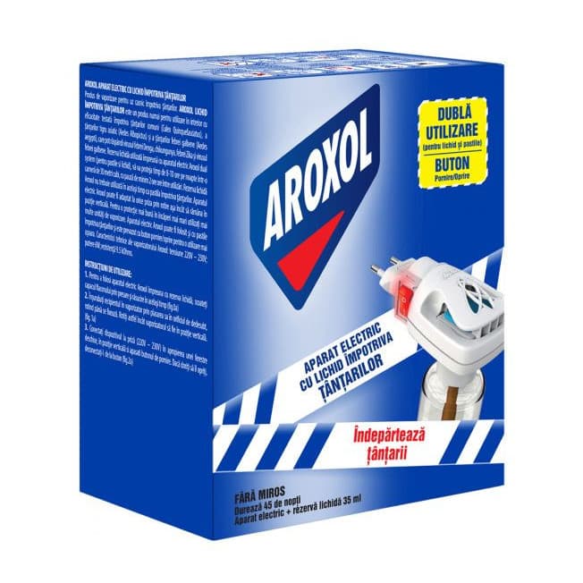 Aparat electric AROXOL + rezerva lichida 35 ml/45 nopti 1