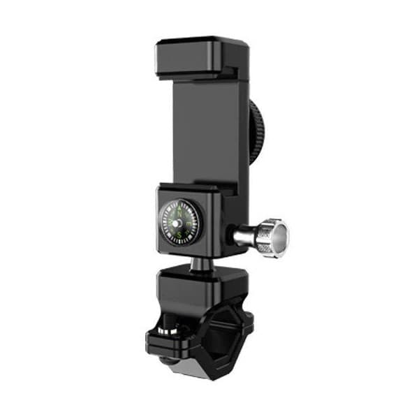 Suport telefon pentru bicicleta Guider Q-003, busola, reglabil, rotire 360, negru 1