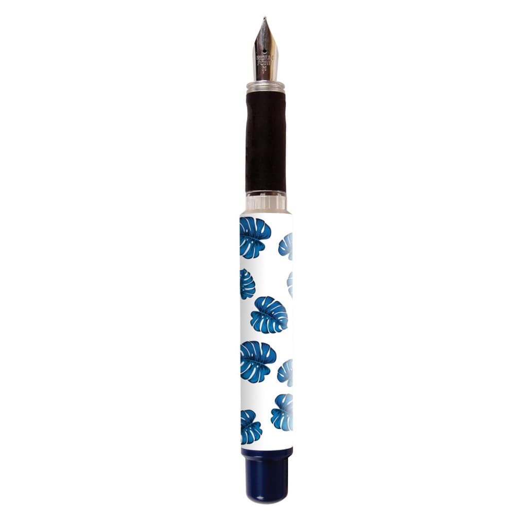 Stilou Cresco GoPen 202000-C, penita iridium, alimentare rezerve, corp plastic, model frunze 1