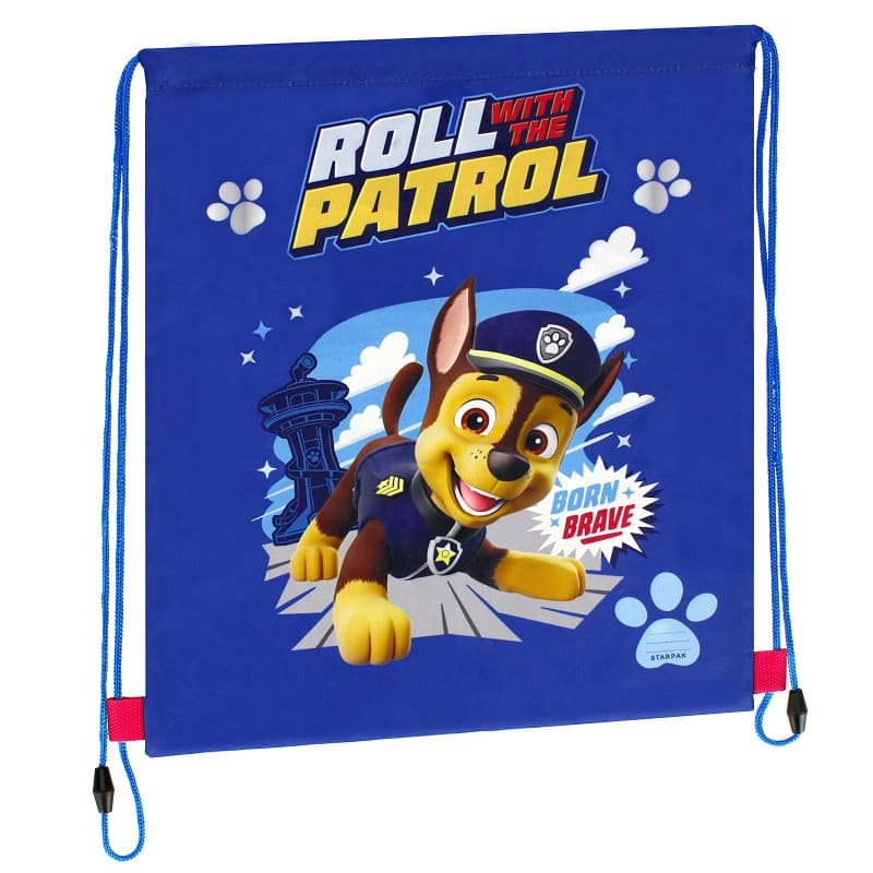 Rucsac cu snur pentru copii Starpak Paw Patrol, albastru, 40 x 34 cm 1
