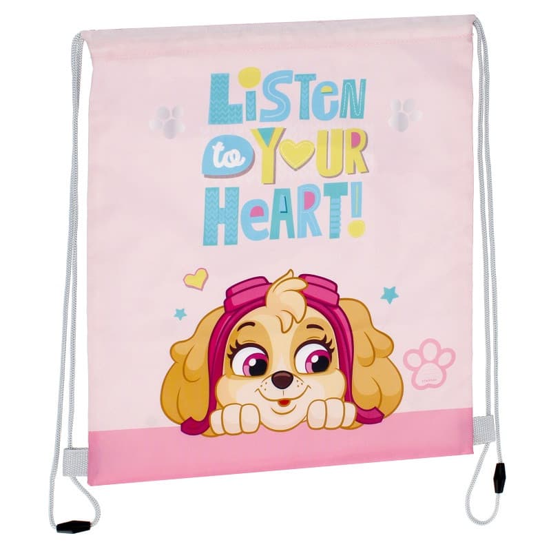 Rucsac cu snur pentru copii Starpak Paw Patrol, roz, 40 x 34 cm 1