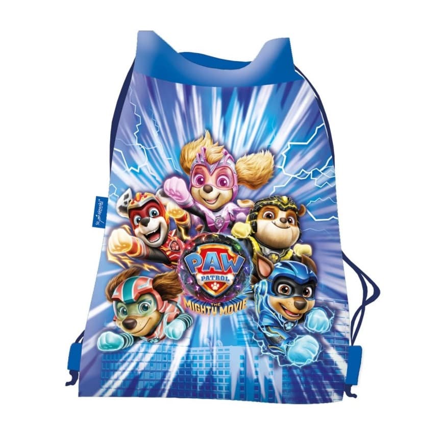 Sac cu snur pentru copii St.Majewski Paw Patrol, 43 x 34 cm, albastru 1