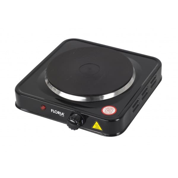 Plita electrica Floria ZLN-2806, 22 x 21 x 5 cm,1 ochi, 1000W, neagra 1