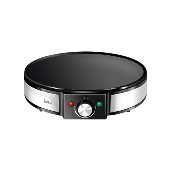 Aparat pentru preparat clatite ZLN 2922, negru/Inox, putere 1200W, diametru plita 30 cm, temperatura ajustabila 1