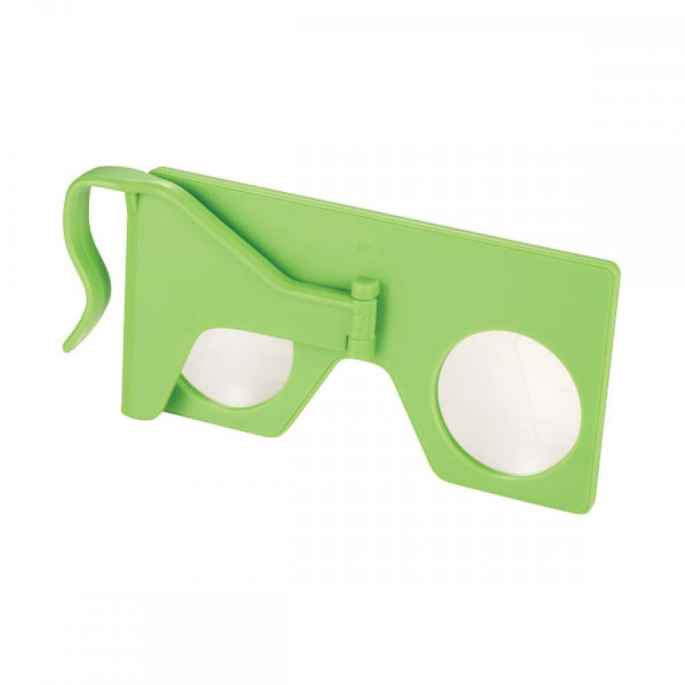 Mini ochelari VR (realitate virtuala), pliabili, verzi — 2
