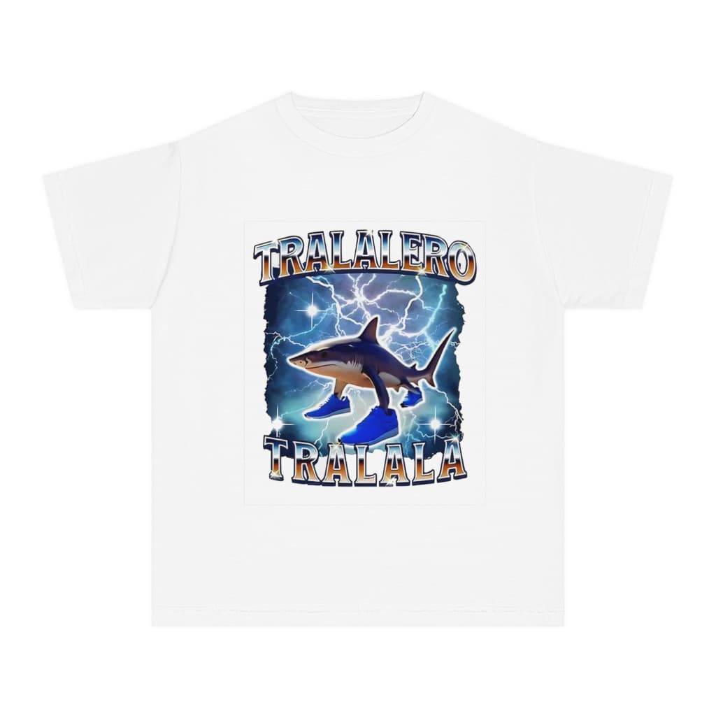 Tricou personalizat alb, copii/adulti, design Bombardino Crocodilo, modal, diverse marimi — 2
