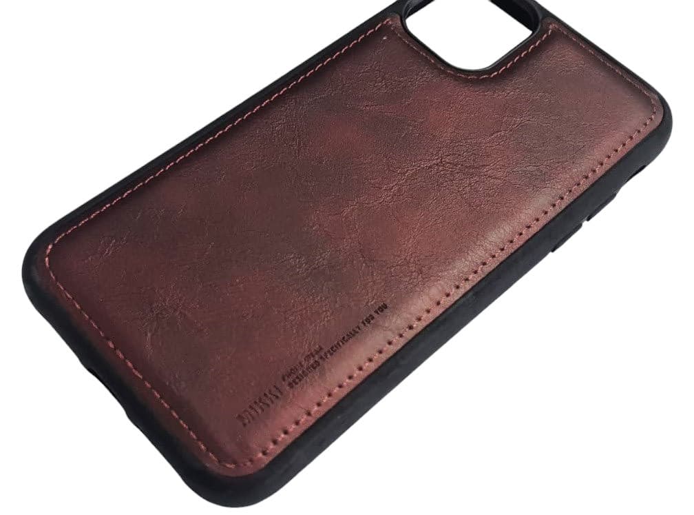 Husa Apple iPhone 11, Leather Cover, TPU si piele ecologica, visinie — 2