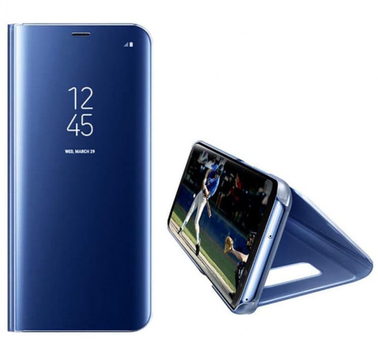 Husa Huawei Mate 20 Mirror Clear View, albastra — 2