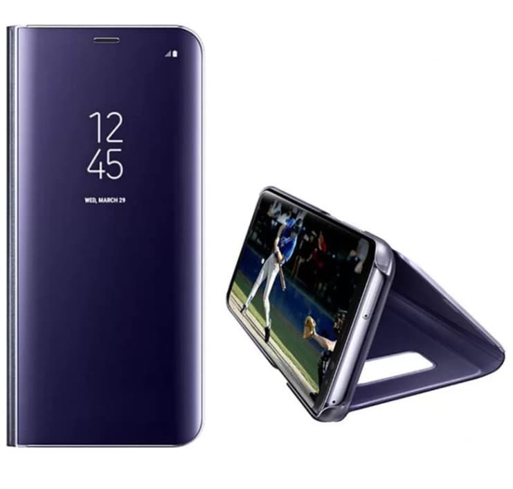 Husa Apple iPhone 11 Pro Mirror Clear View, mov — 2