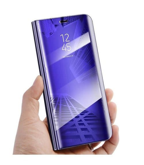 Husa Apple iPhone 11 Pro Mirror Clear View, mov — 3