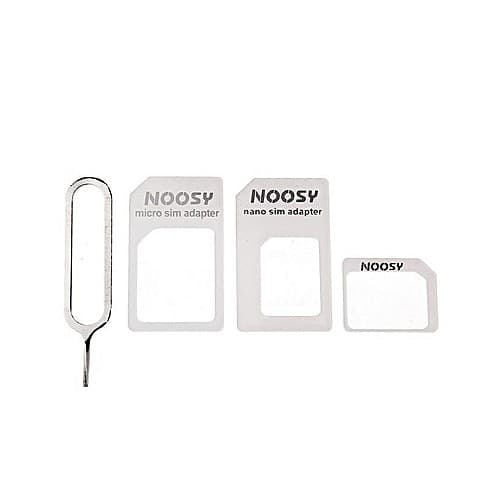 Set adaptoare SIM-uri NOOSY 4 in 1, include 3 adaptoare si un ac pentru extragere SIM — 2