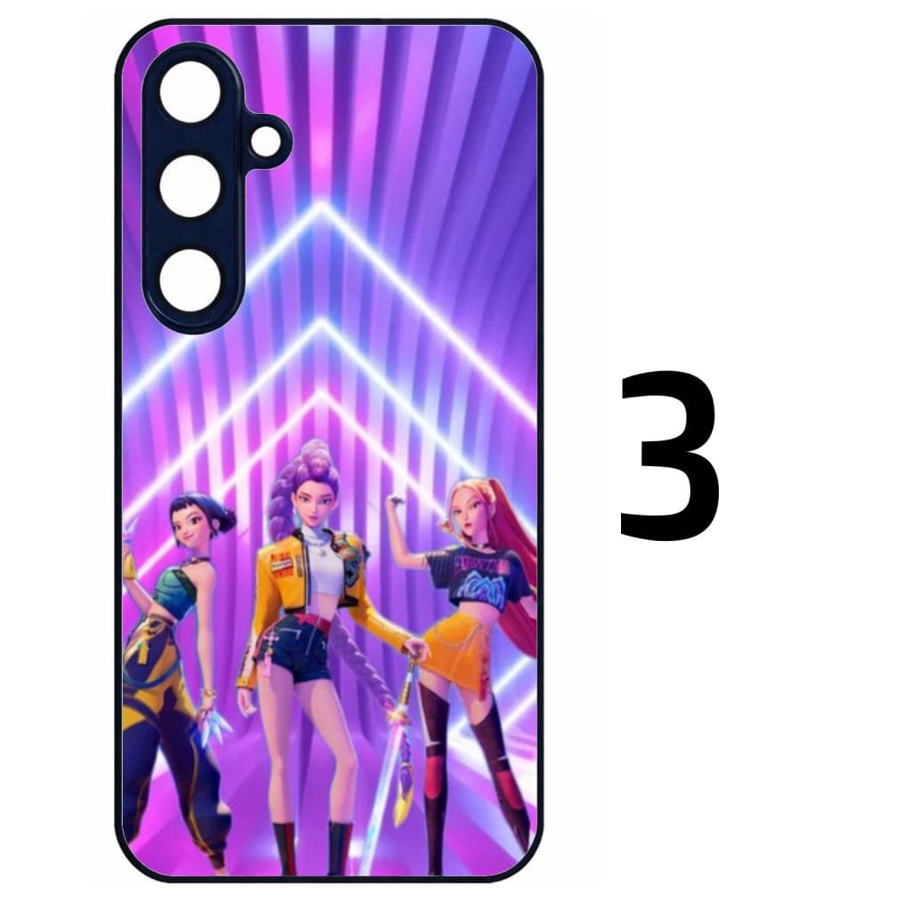 Husa protectie Samsung Galaxy A15, Colorful Aluminium TPU, KPop Demon Hunters, diverse modele — 4