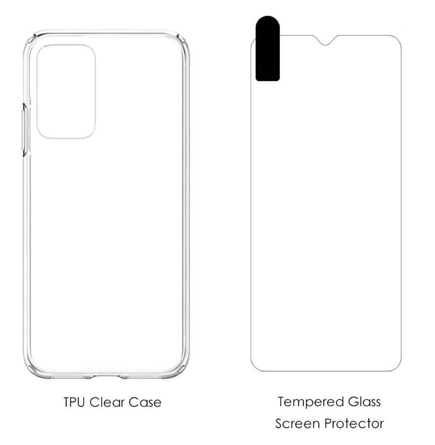 Set folie si husa Samsung Galaxy A34, sticla transparenta si TPU transparent 2 mm — 2