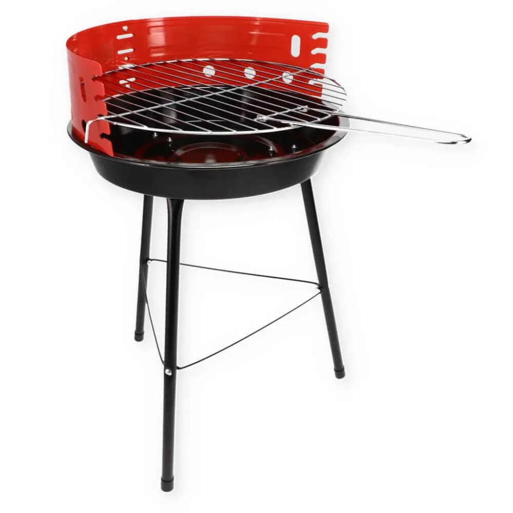 Gratar rotund cu trei picioare, CountrySide, 56 x 38 cm, rosu — 2