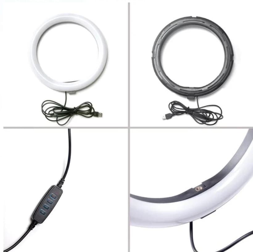 Lampa circulara Ring Light, 48 de LED-uri, 3 moduri iluminare, trepied — 2