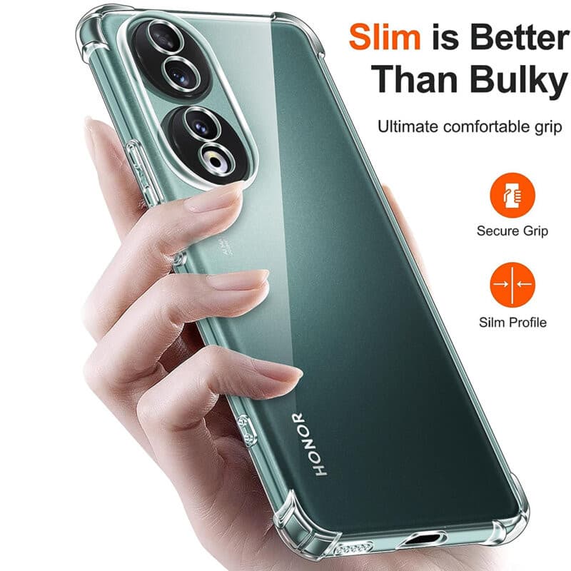 Husa protectie Honor 90 5G, TPU transparent, intarituri in colturi, grosime 1,5 mm — 2