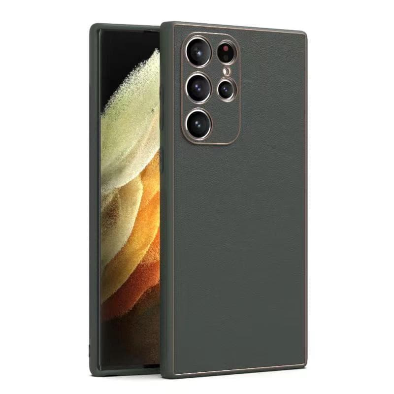 Husa Samsung Galaxy A15, Yolo Eco-Leather, piele ecologica, verde