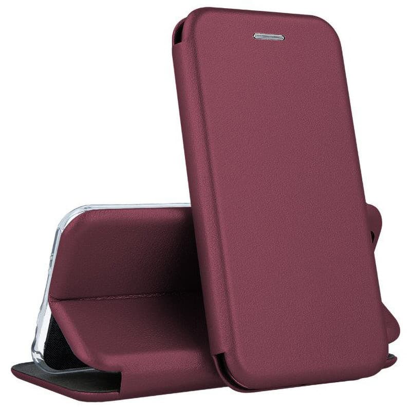 Husa protectie Oppo Reno13F 5G, Prestige Book, inchidere magnetica, burgundy